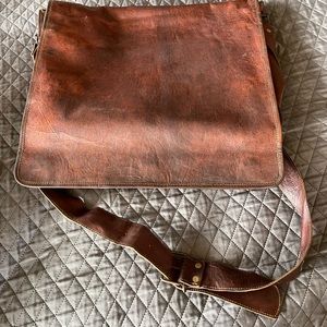 Handmade Leather Messenger Bag